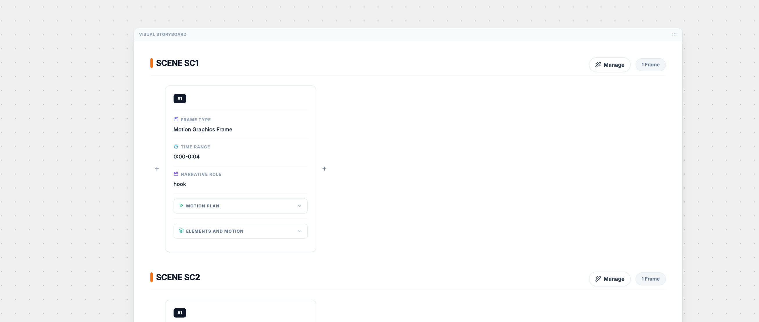 Motion Design Storyboard